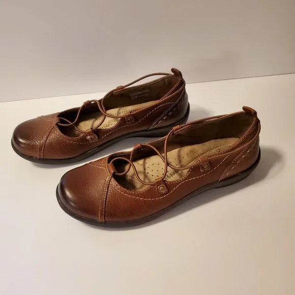 Earth Origins Women's Brown Leather Shoes Size 8M - Picture 3 of 7